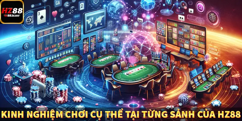 Kinh nghiệm chơi cụ thể tại từng sảnh của HZ88